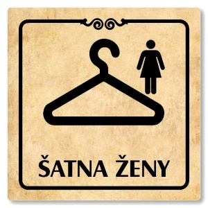 Šatna ženy, 148x148mm, pergamen, Texas